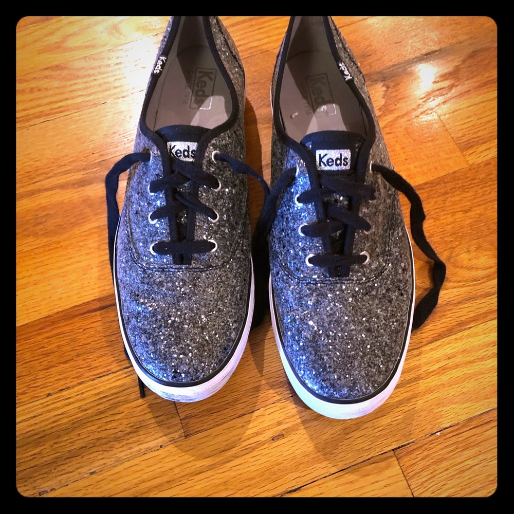 Keds grey sparkle sneaker